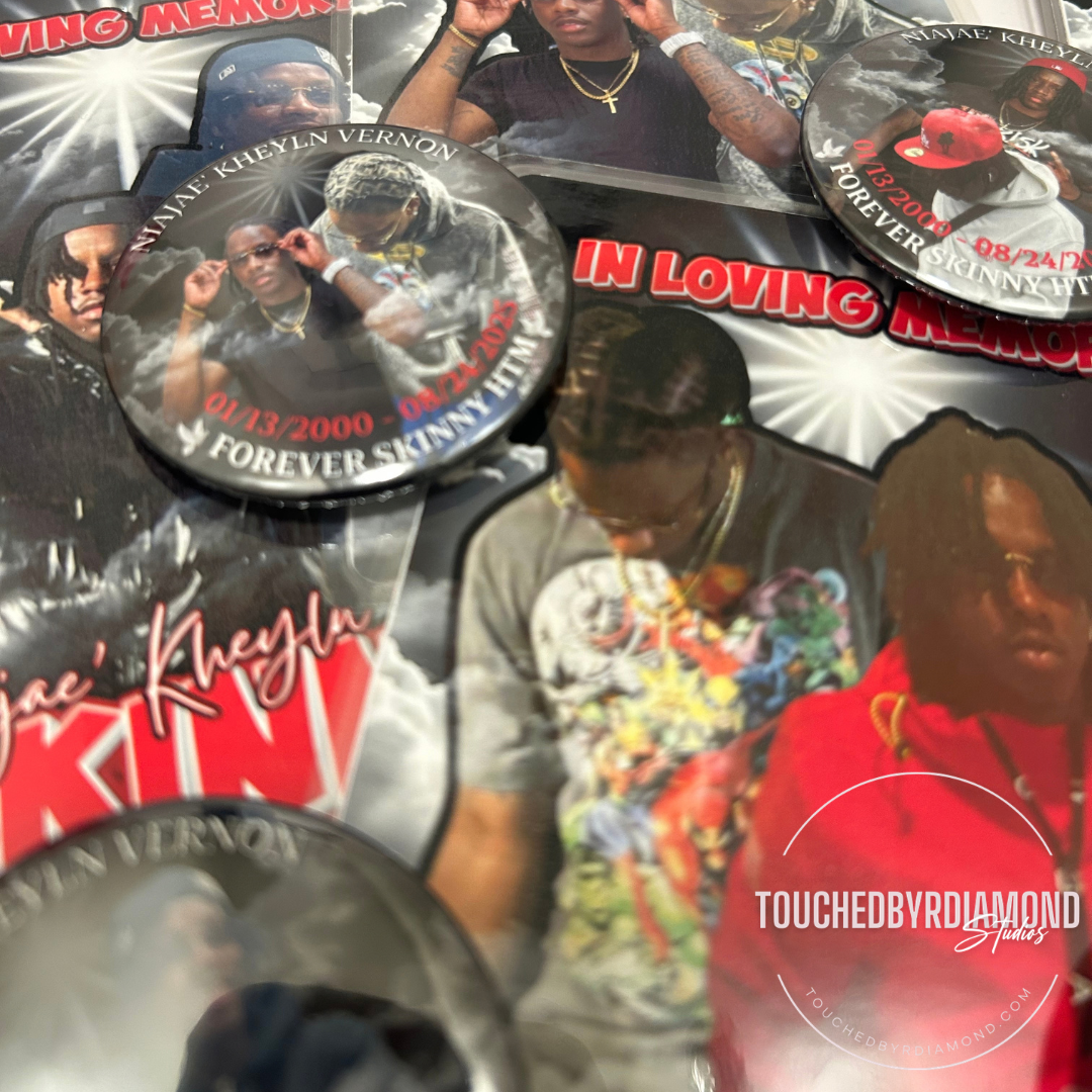Custom Memorial Pin & Lanyard Bundle