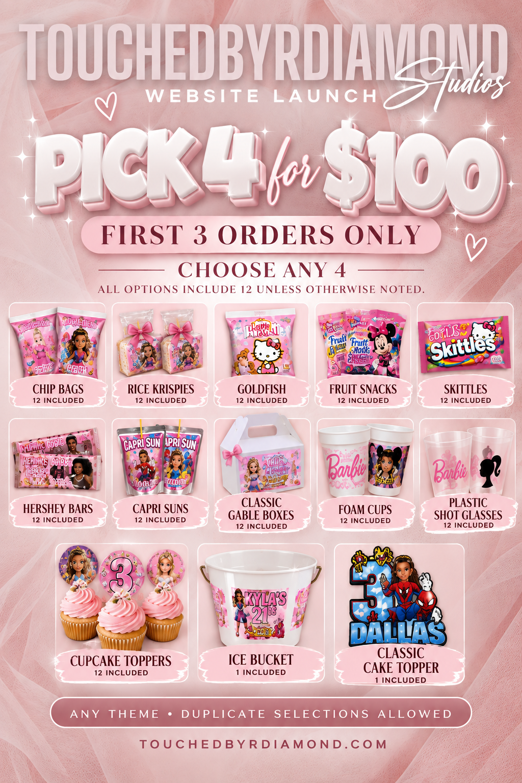 Website Launch Special | Pick 4 for $100